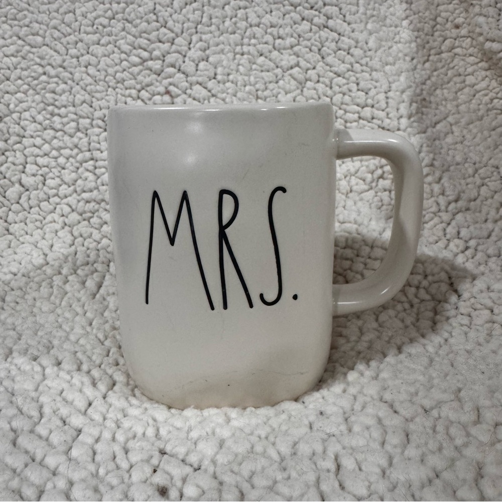 Rae Dunn MRS Mug White Artisan Collection Coffee Cup